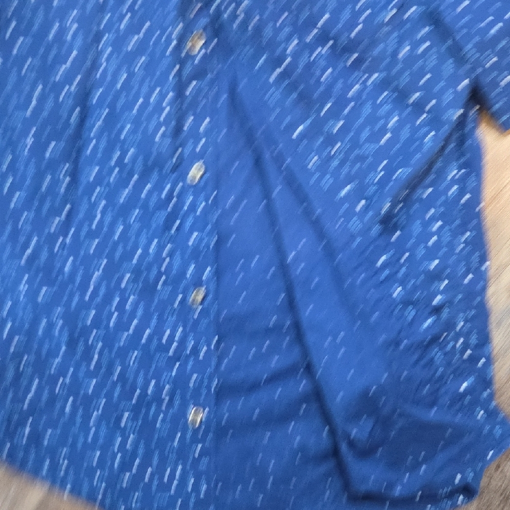 PLACE Blue Geometric Pattern Shirt - Picture 3 of 5